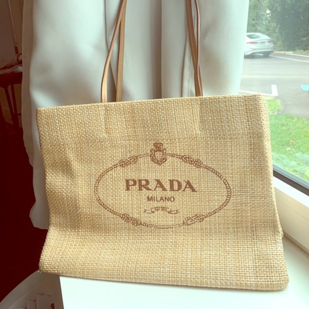 ISO !!!! Prada Raffia Beach Tote